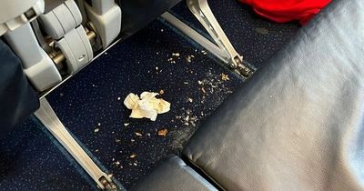 Family finds plane seats 'covered in vomit' but cabin crew still expect them to sit there