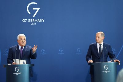 Germany's Scholz 'disgusted' by Palestinian president's Holocaust remarks