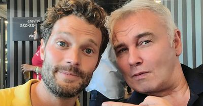 Jamie Dornan and Eamonn Holmes pictured enjoying football match together