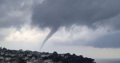 Funnel cloud spotted off South West coast ahead of storm that floods town