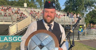Dumbarton joiner wins his second World Pipe Band Championship at Glasgow Green