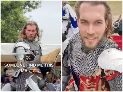 Warwick Castle knight goes viral on TikTok: ‘He’s like the missing Hemswoth’