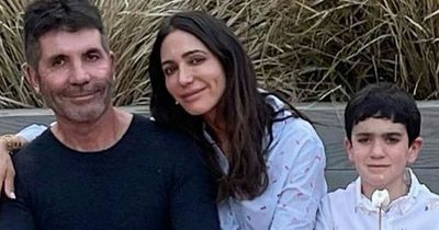 Simon Cowell cuddles Lauren Silverman as he looks very different