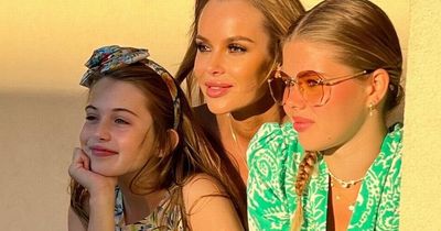 Amanda Holden's rarely seen youngest daughter is a chip off the old modelling block