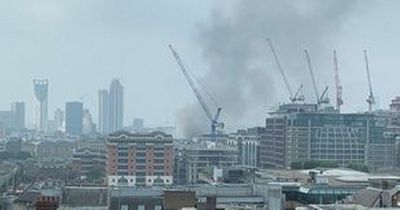 London Bridge fire: Emergency services battle huge blaze as thick smoke pours into sky