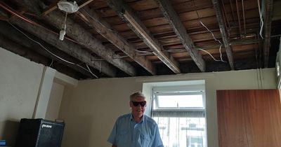 Visually impaired man left with no living room ceiling for weeks after water leak