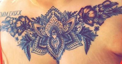 Furious woman angrily demands mum 'cut off' her tattoo because she copied design