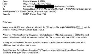 Tesla To Give NHTSA Access To FSD Beta After Old Request Surfaces