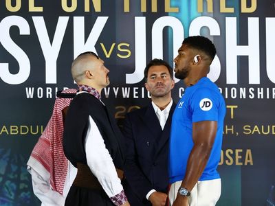 Anthony Joshua vs Oleksandr Usyk 2 press conference LIVE: Heavyweights go head-to-head in Jeddah