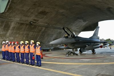 Taiwan shows off most advanced fighter jet after China drills