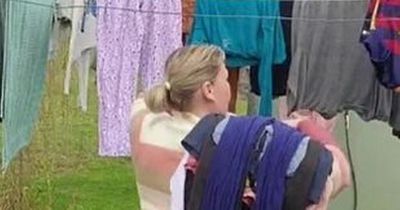 Mum shares 'time-saving' laundry trick to help hanging clothes dry faster