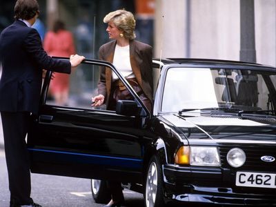Princess Diana’s unique 1985 black Ford Escort expected to sell for £100,000