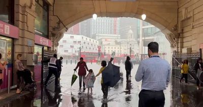 London storms leave streets underwater as video captures Victoria Station flooding