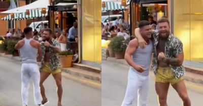 Conor McGregor and Dublin influencer Rob Lipsett share emotional embrace as pair reunite