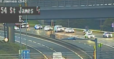 Glasgow police close M8 in one direction after collision near Glasgow Airport