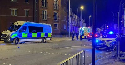 Heavy emergency services presence as Cardiff road closed