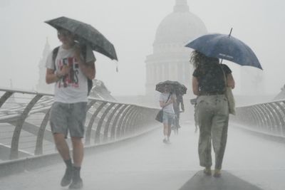 Lingering showers and thunderstorms could hit parts of the UK