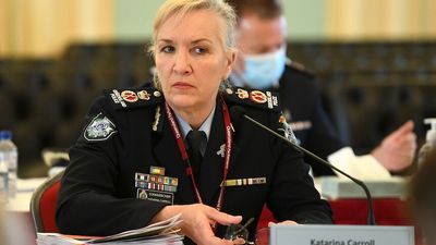 Queensland Police Commissioner Katarina Carroll questioned at inquiry over senior officers' misogynistic comments