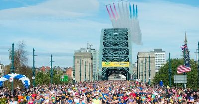 Red Arrows at Great North Run - what time will the RAF display team be in action in Newcastle and South Shields?