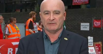 Mick Lynch laughs at GMB host as he slaps down ‘completely untrue’ six-figure salary claims