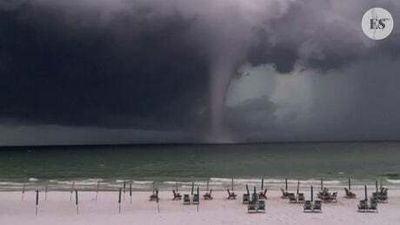 Watch: Large Waterspout Forms Off Florida Coast