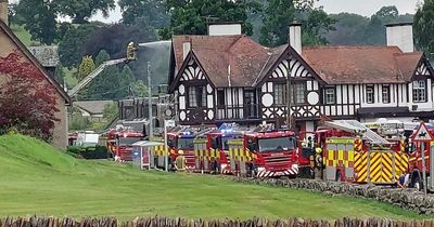 WATCH: Brave firecrews battle horror Lanarkshire hotel blaze
