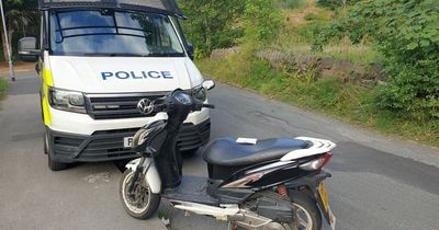 Runaway moped caught by police found with '30 bags of drugs'