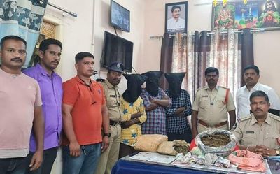 Andhra Pradesh: ₹4 lakh worth ganja seized in Madanapalle, 3 held