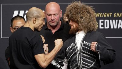 UFC 278 video: Jose Aldo faces off with Merab Dvalishvili at press conference