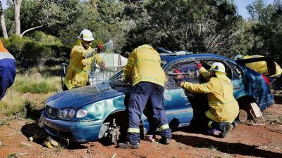 NSW RFS partners with mining company in first-of-its-kind road-crash emergency rescue trial