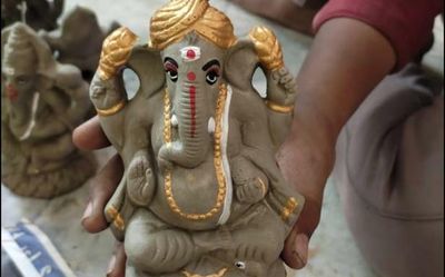 Eco-friendly Ganeshas reinforce the green message