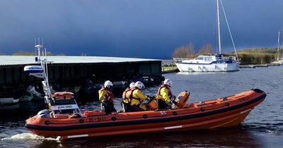 Family rescued after engine on huge motorboat overheats leaving them adrift on Lough Derg