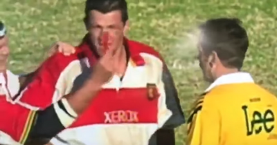 Springbok sent off after brandishing joke red card to World Cup final referee