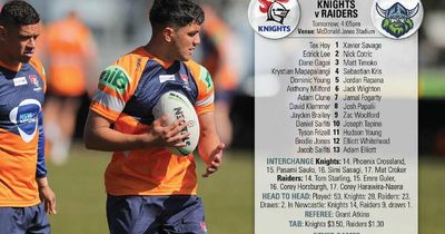Teenage Newcastle Knights debutant Kristian Mapapalangi the centre of attention