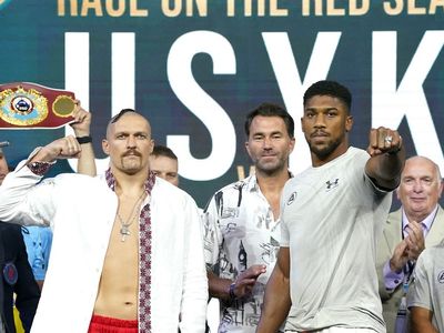 Anthony Joshua vs Oleksandr Usyk 2 weigh-ins LIVE: Heavyweights hit scales ahead of Saudi Arabia fight