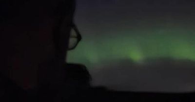 Couple on holiday in Scotland 'can't believe luck' after seeing Northern Lights so early in the year