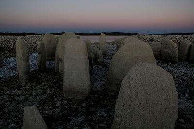 'Spanish Stonehenge' emerges from drought-hit dam