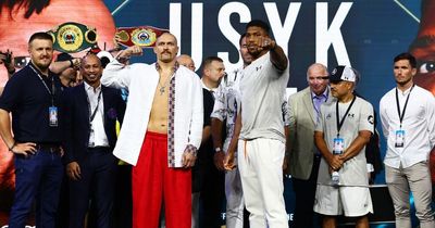 Anthony Joshua to have 20lb weight advantage in Oleksandr Usyk rematch