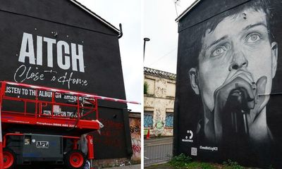 ‘It was sacrilegious’: why the destruction of Manchester’s Ian Curtis mural struck a nerve