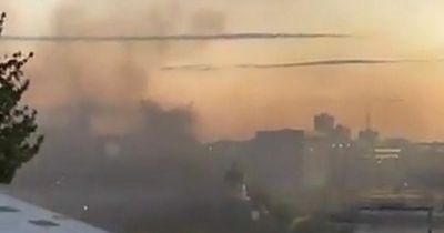 Edinburgh firefighters tackle blaze as pile of tyres bursts into flames