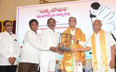 Andhra Pradesh: Gandhi’s ideals more relevant today, says Justice Ramana