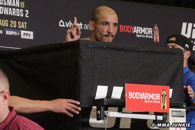 UFC 278 official weigh-in highlights and photo gallery