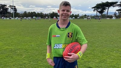 Teenager Mitchell Harwood aiming to be an AFL umpire after being told to avoid sport