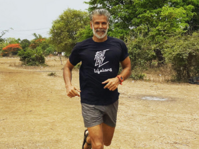 Milind Soman running 51 kms playing Om Namah Shivay on loop is our new fitness mantra