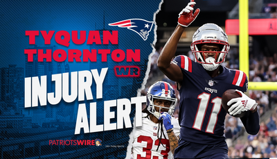 Patriots rookie Tyquan Thornton suffers shoulder injury against Panthers