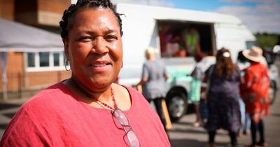 Mobile supermarket selling cheap and healthy food in part of Nottingham during cost of living crisis