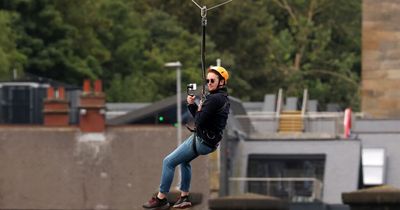 I rode the zipline over the Tyne and got a fantastic view over the Newcastle Quayside