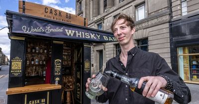 We tried the Edinburgh whisky bar pop-up hailed as the smallest bar in the world