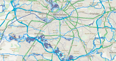 Map shows where 50,000 homes are at risk of flooding across Greater Manchester