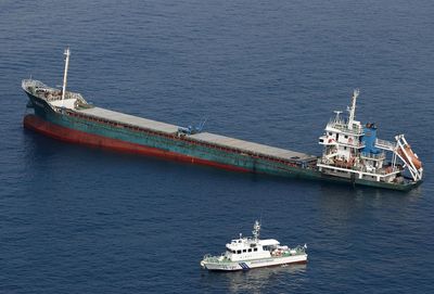 A chemical tanker and cargo ship crashed near southwestern Japan